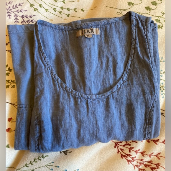 FLAX Blue dress • size P (XS size 4-6) • long, sleeveless • new never worn 😍 - Picture 8 of 11